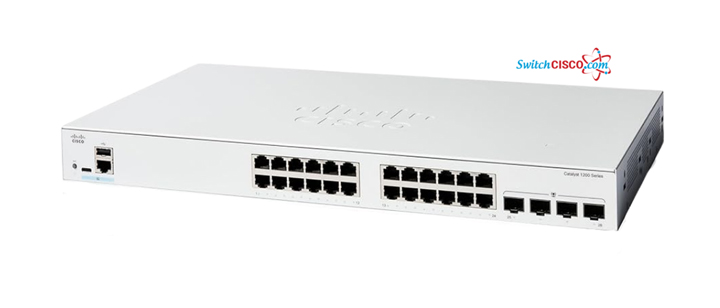 Cisco Catalyst C1200-24T-4X là switch Access thuộc dòng Catalyst 1200 Series