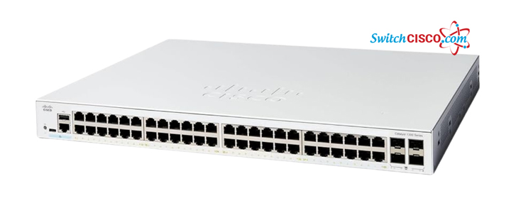 C1300-48T-4G là Switch access cao cấp chính hãng Cisco, được thiết kế để kết nối các thiết bị đầu cuối trong mạng LAN thông qua 48 cổng RJ45 1G