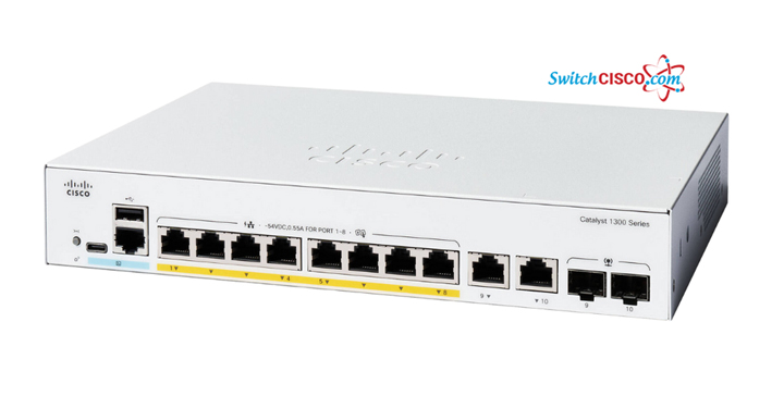 C1300-8P-E-2G là switch access được Cisco thiết kế để xây dựng hạ tầng mạng LAN hiện đại