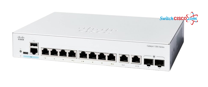 C1300-8T-E-2G là switch Access thuộc dòng Catalyst 1300 Series chính hãng Cisco, thiết kế cho doanh nghiệp SMB