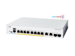 Switch Cisco C1300-8FP-2G 8 cổng 1G PoE, 2 combo Uplink, 120W